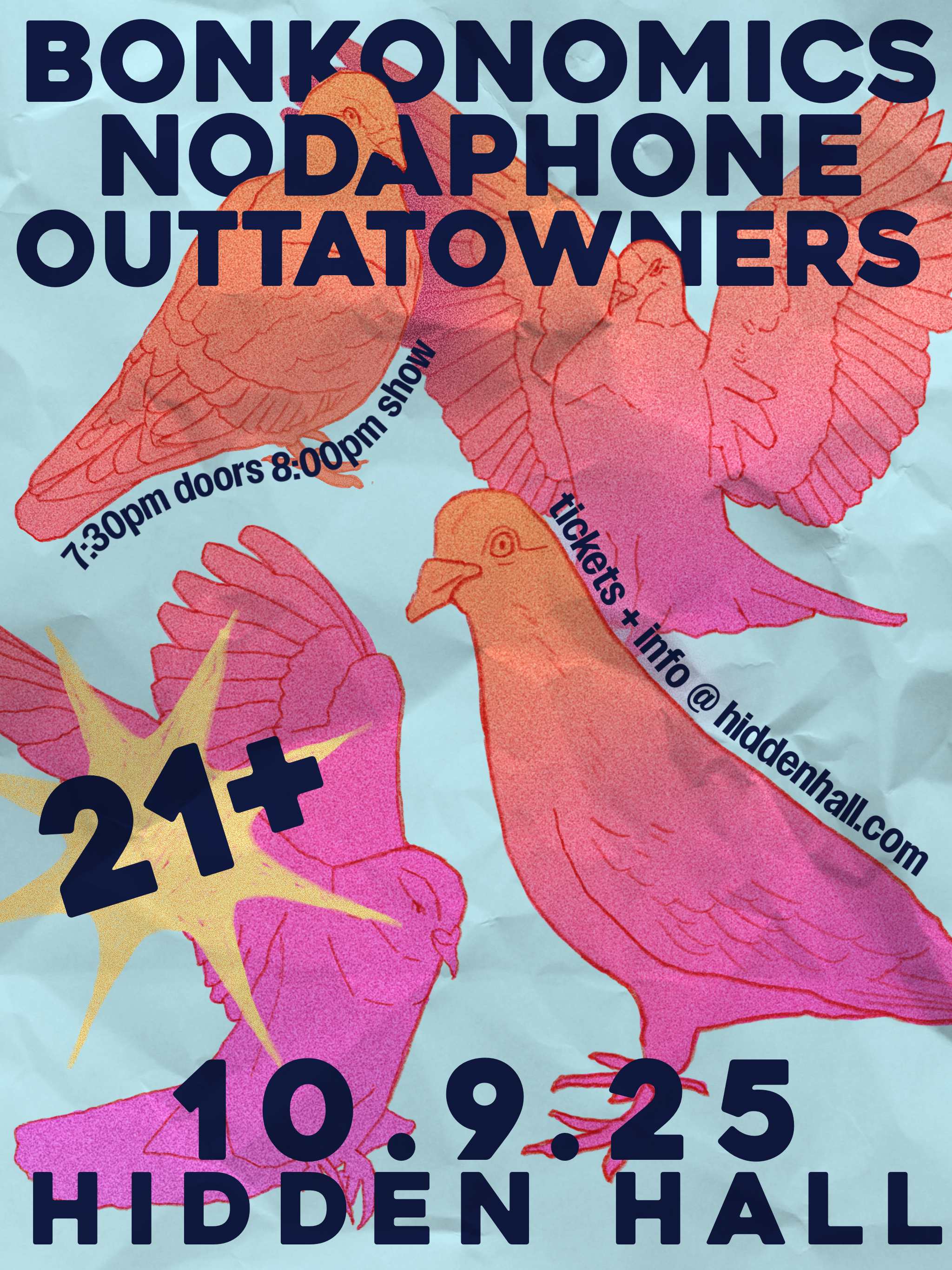 Bonk Hidden Hall poster