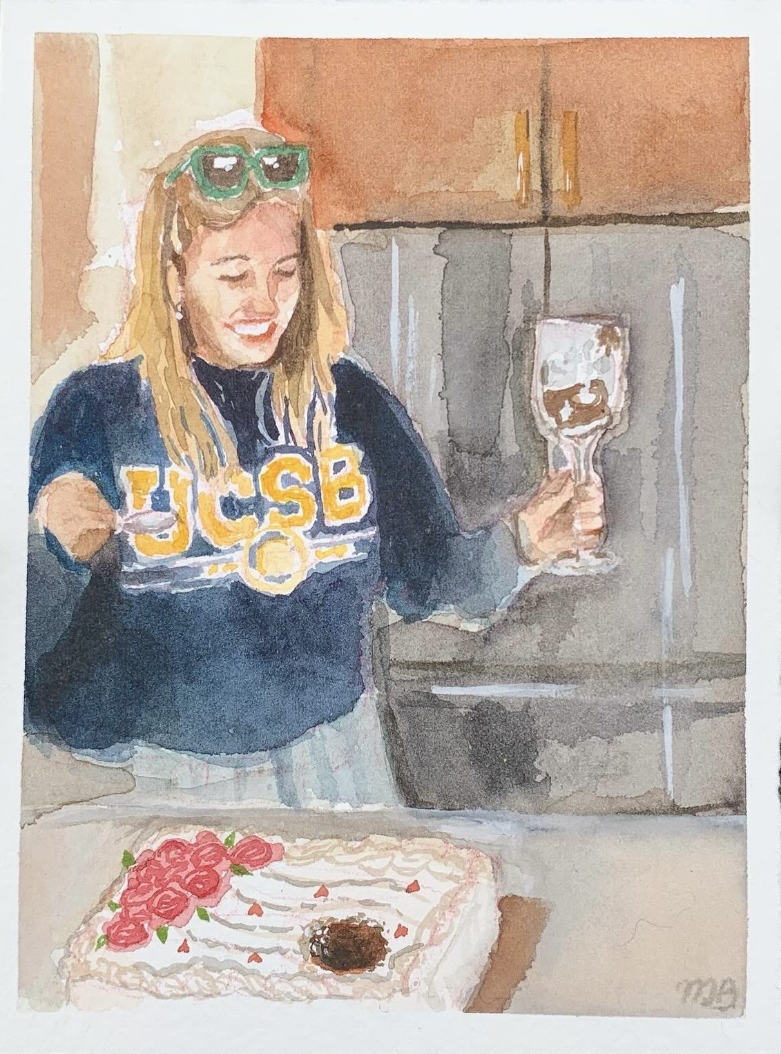 Watercolor of Nicole
